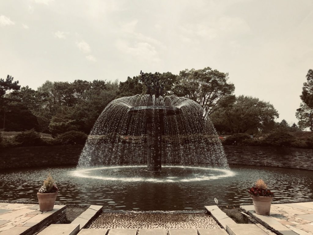 昭和記念公園内の噴水