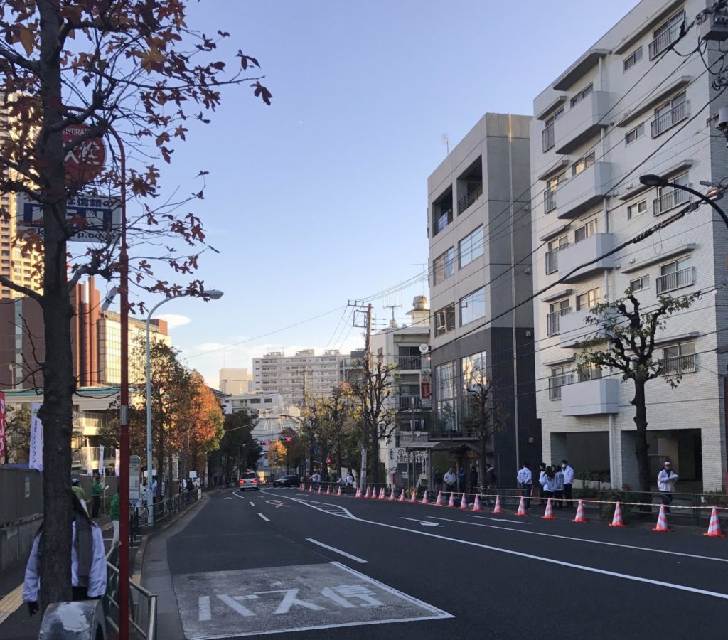 目黒シティラン、ゴール前の急坂