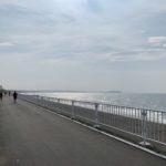 鵠沼〜柳島ランニング（サイクリング）コース、江ノ島へ向向かって