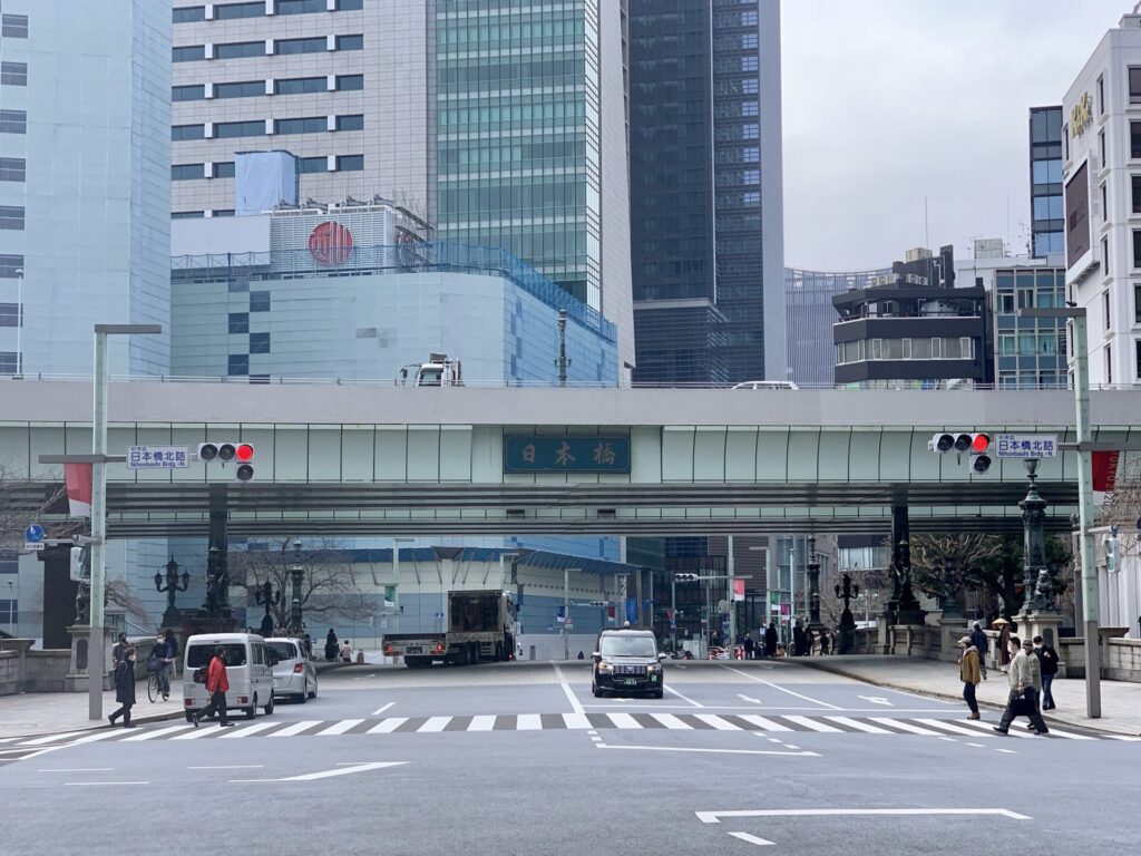 東京マラソンコースの日本橋近辺