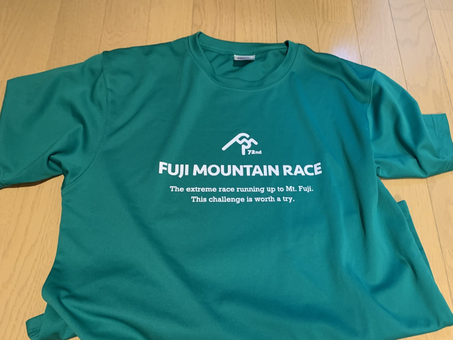 富士登山競走2019年の参加賞Tシャツ