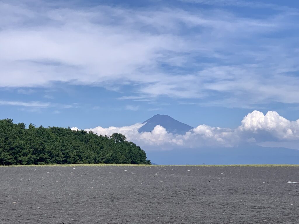 富士登山の翌日は三保の松原