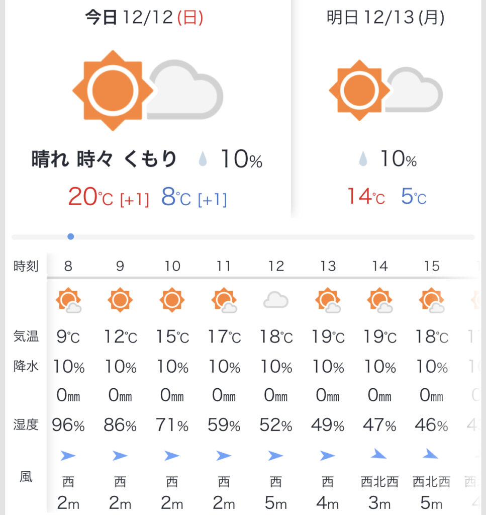 青島太平洋マラソン当日の気温