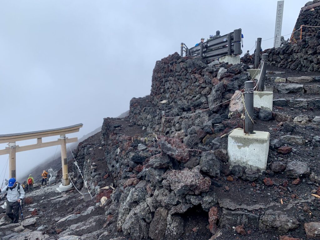 富士登山競走のゴール地点