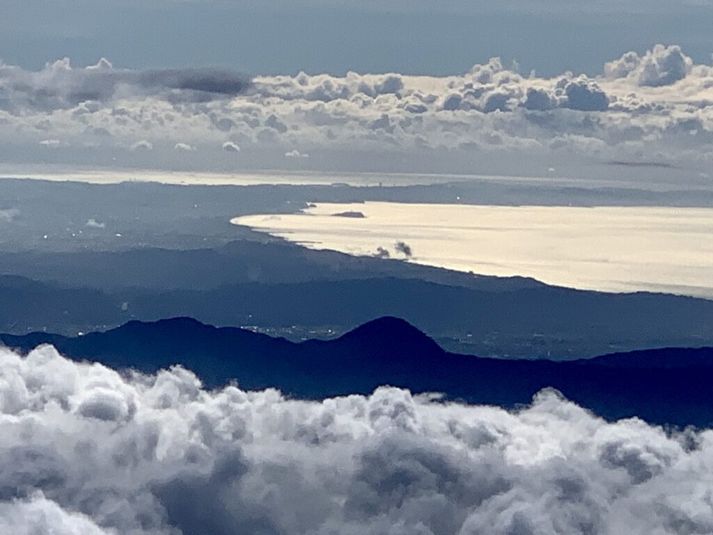 富士山から見えた江ノ島