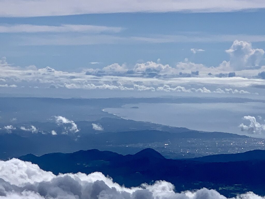 富士山から見えた江ノ島