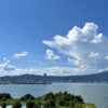 琵琶湖でランニング
