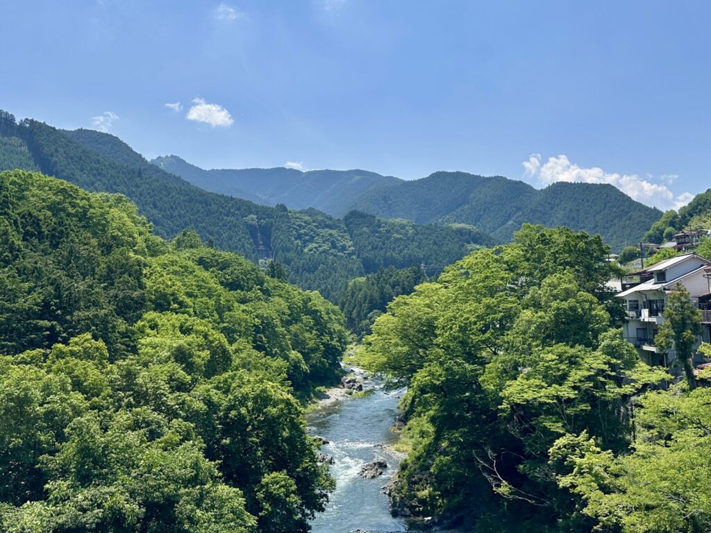 御岳駅から御嶽神社へランニング