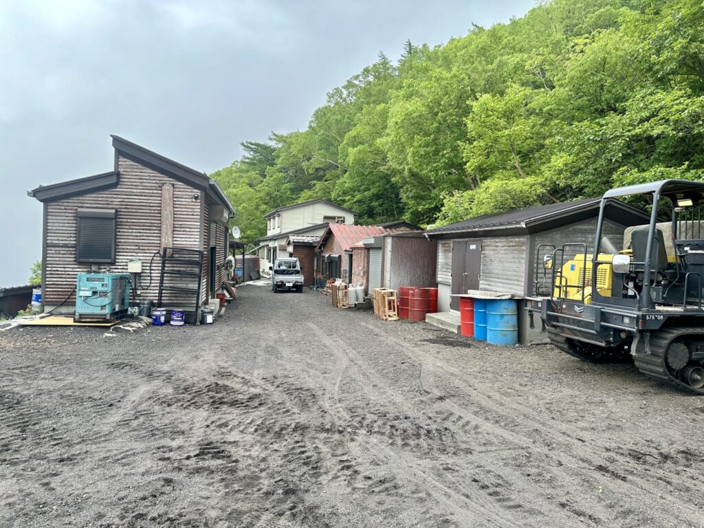富士登山競走の試走、五合目までは走れる区間を経て佐藤小屋へ