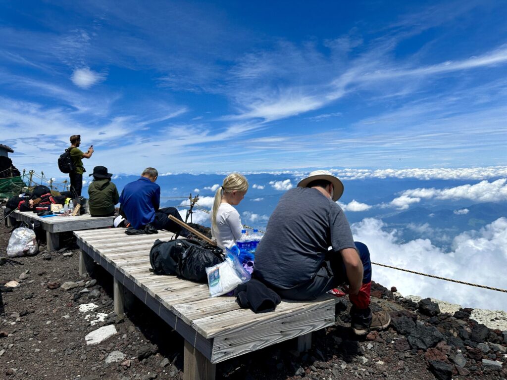 富士登山競走山頂コースの試走