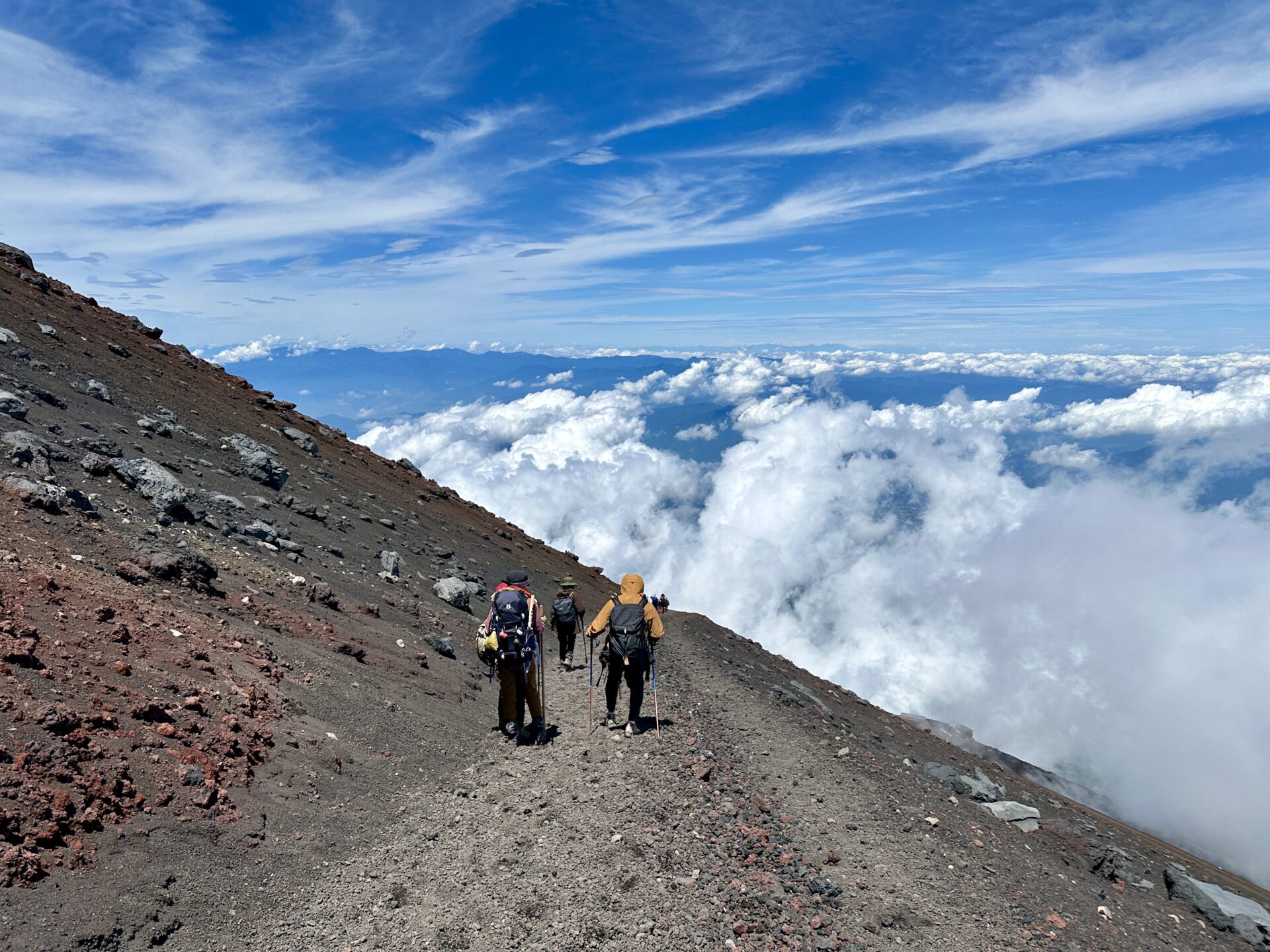 富士登山競走の試走からの下山