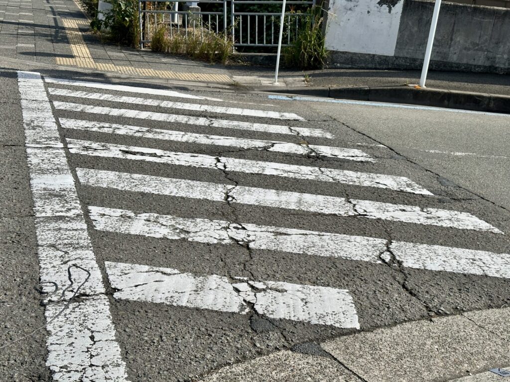 ランニングで必ず渡るのが歩道橋