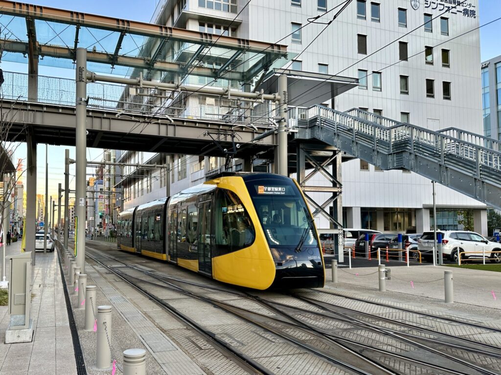 はが路ふれあいマラソンさんかで宇都宮駅へLRT