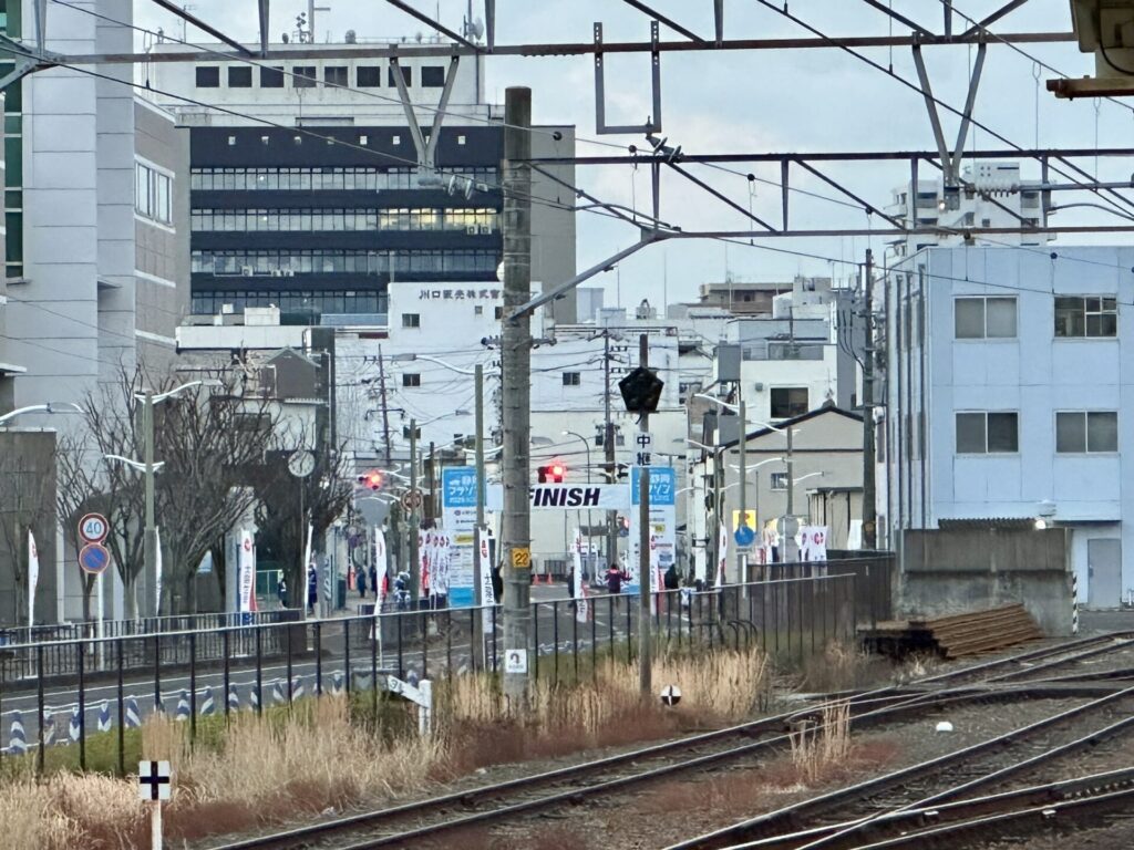 静岡マラソンのゴール地点