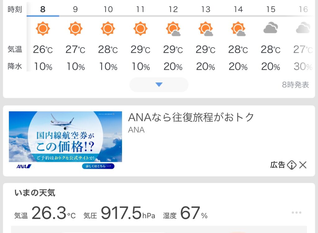富士登山競走の試走をしたひの気温