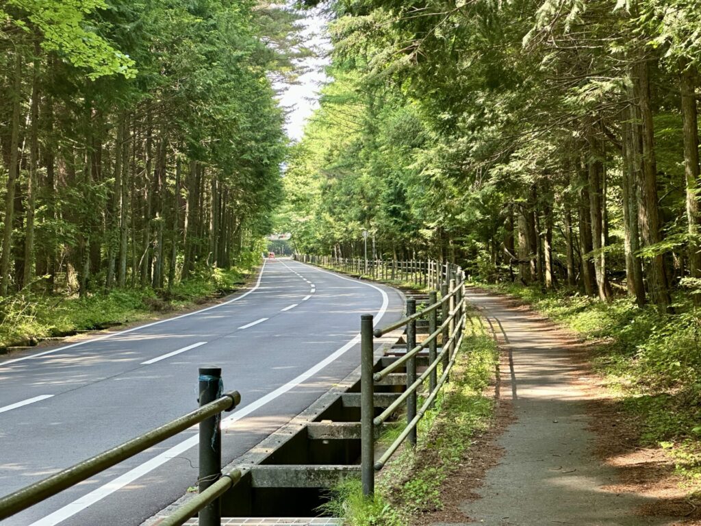 富士登山競走、序盤のロード区間