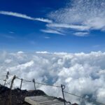 富士登山競走の試走で山頂へ