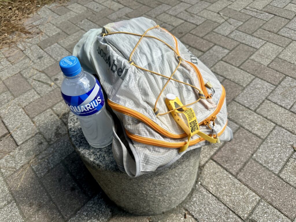 夏ランニングはバックパックに水分を持って走る