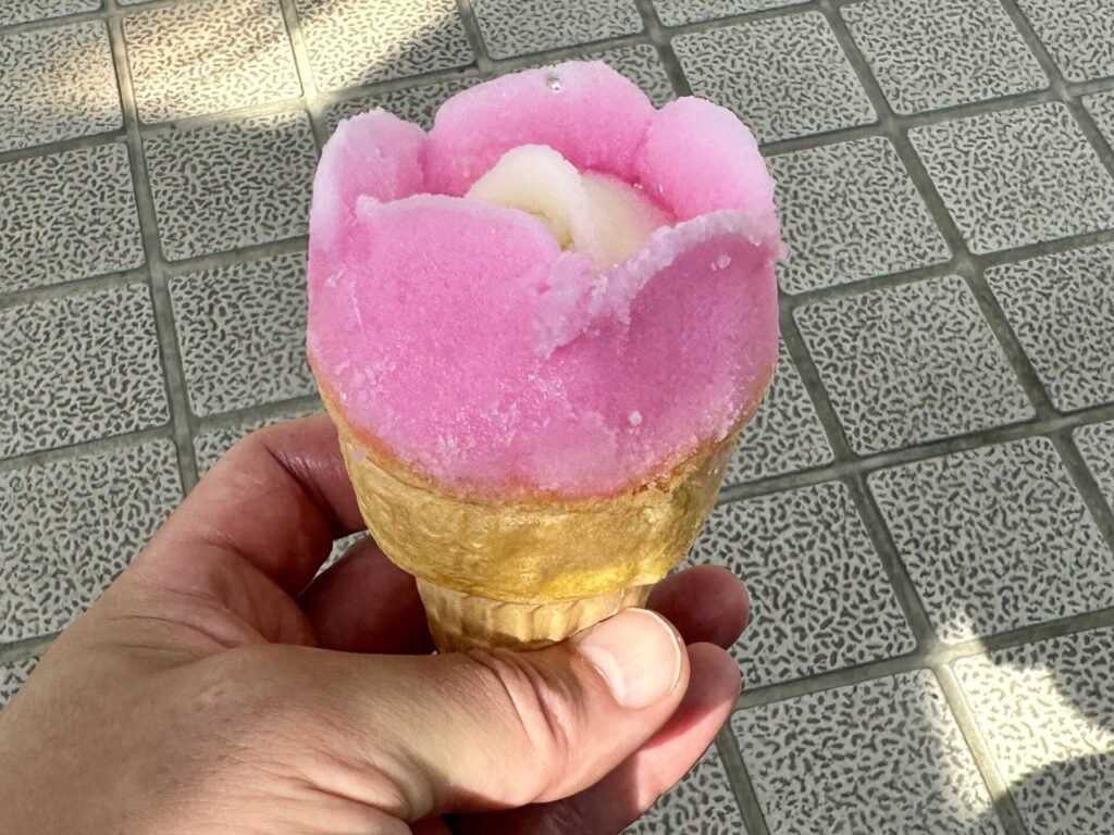 よこてシティハーフに参加したらまずはババヘラアイス