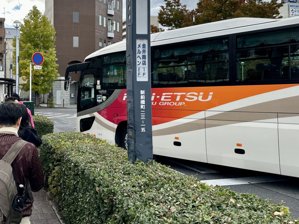 ぐんまマラソンのシャトルバス (新前橋駅)