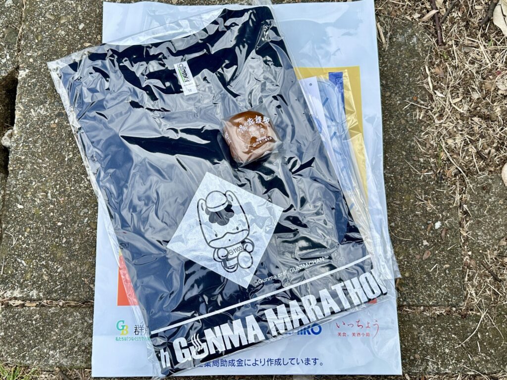 ぐんまマラソンの参加賞Tシャツ