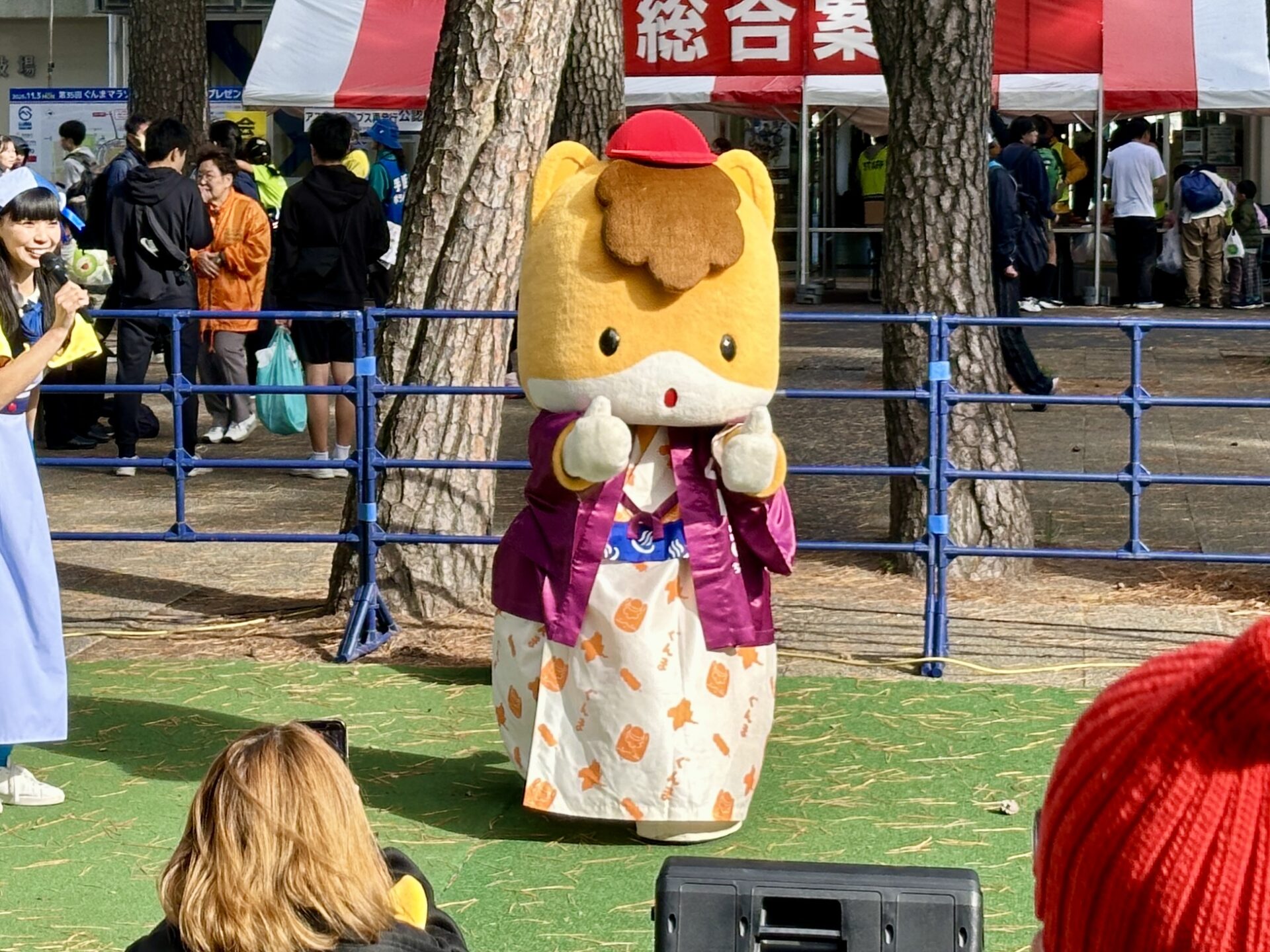 ぐんまマラソンにぐんまちゃん