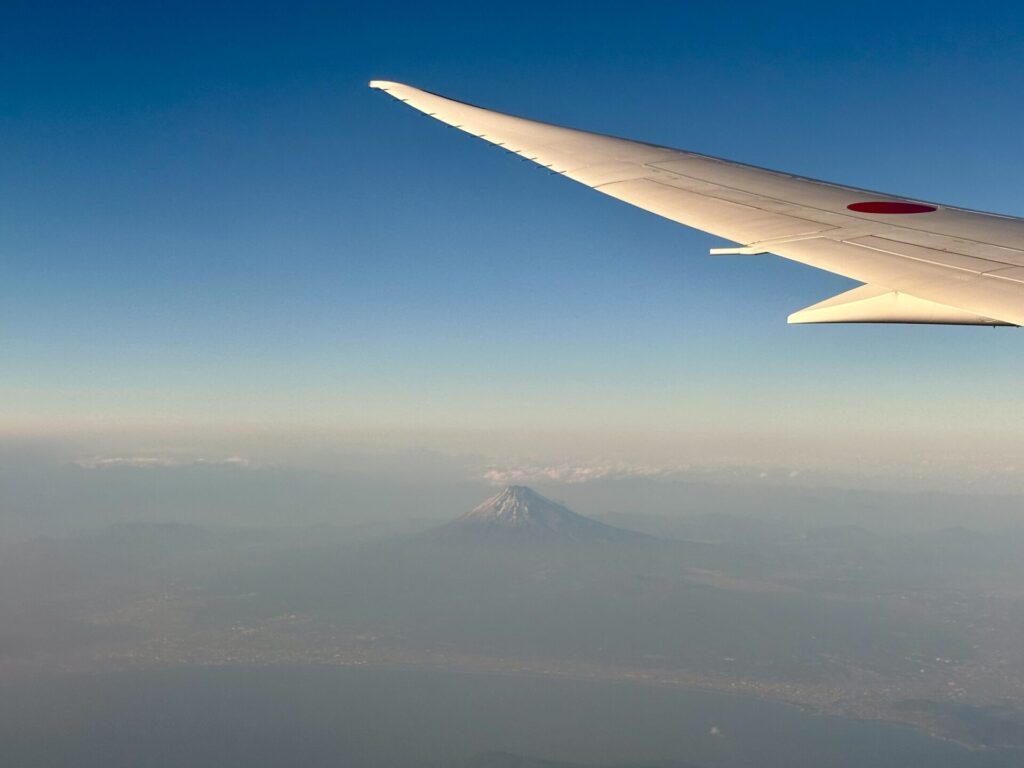 飛行機から富士登山競走を想う