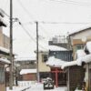 新発田市の元旦は雪