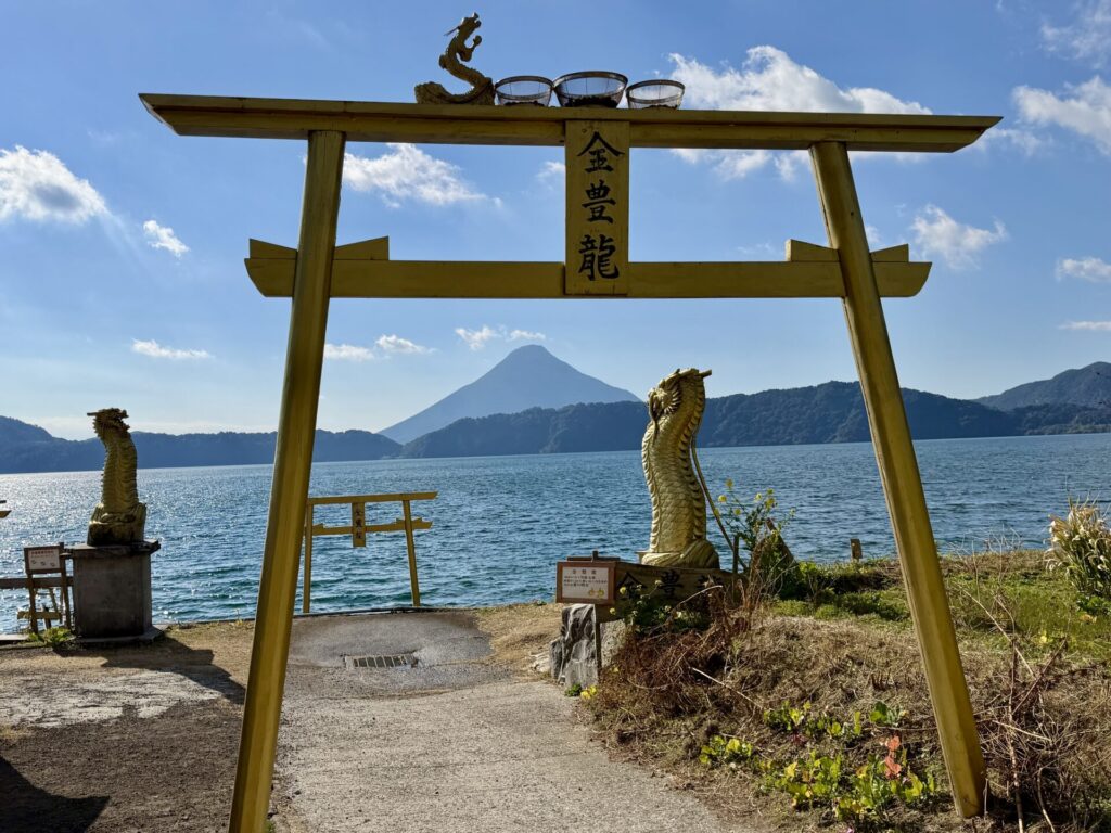 いぶすき菜の花マラソン参加時に訪れた黄金の鳥居