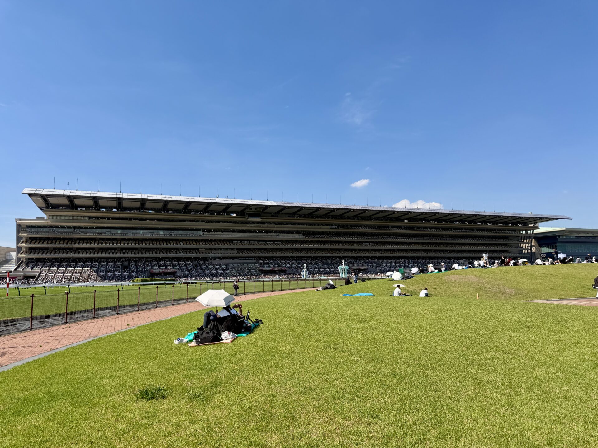 東京競馬場へランニングで来場