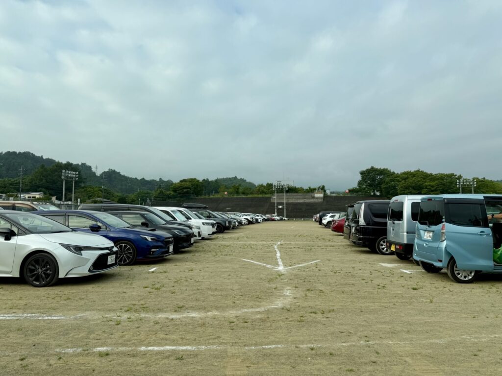 富士登山競走の駐車場