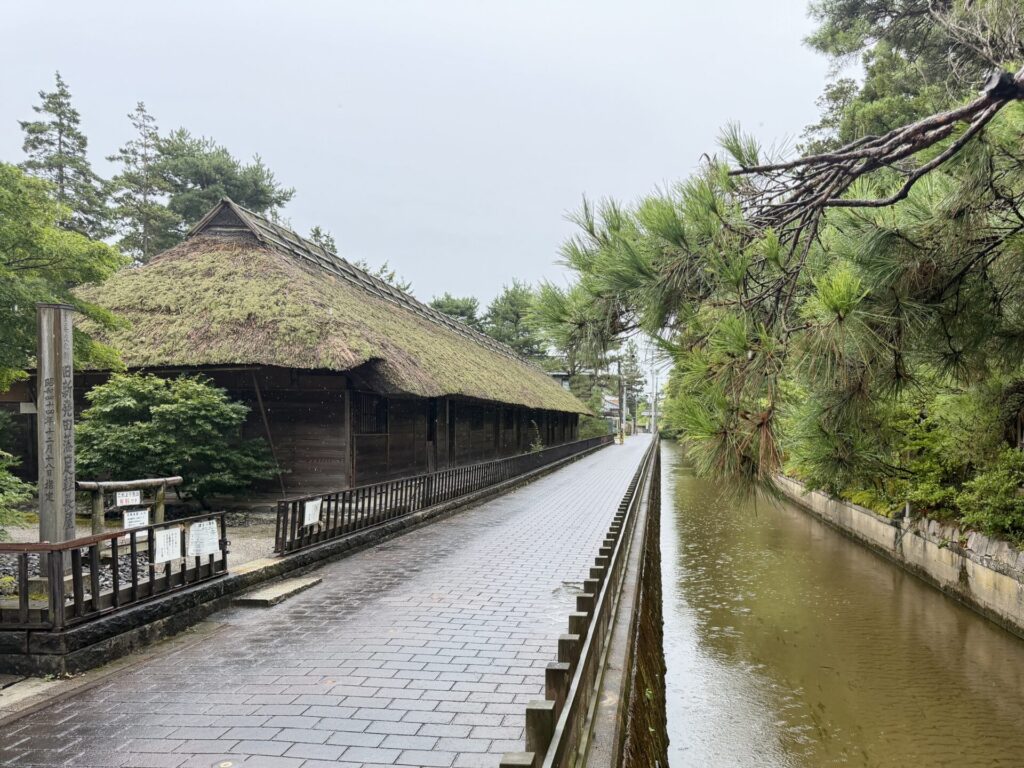 新発田市の足軽長屋までランニング