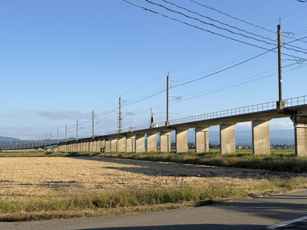えちごくびき野100kmのコースにほくほく線